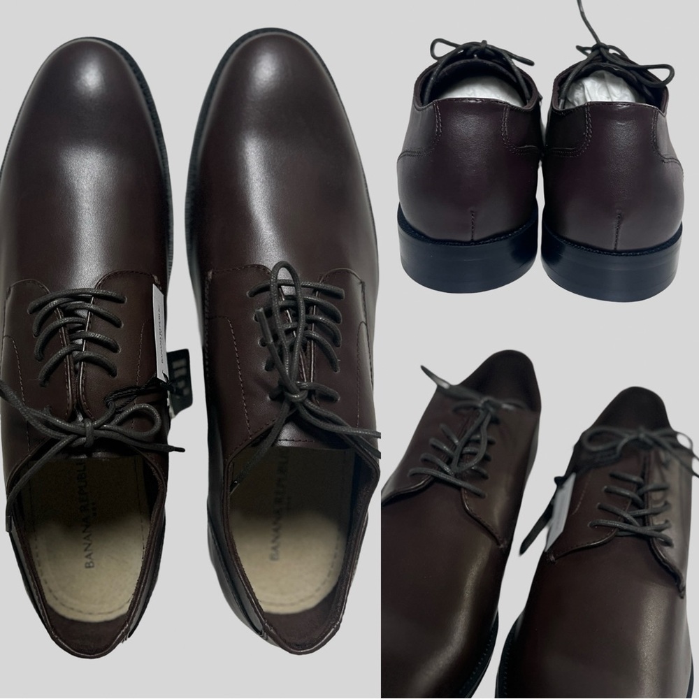 New Banana Republic Men’s Oxford Leather Dress Shoe Size 10 1/2 or (10.5)